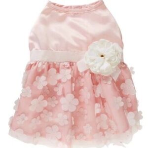 Top Paw Wedding Dog Dress Headband Set Pink Girl Large New without Tags